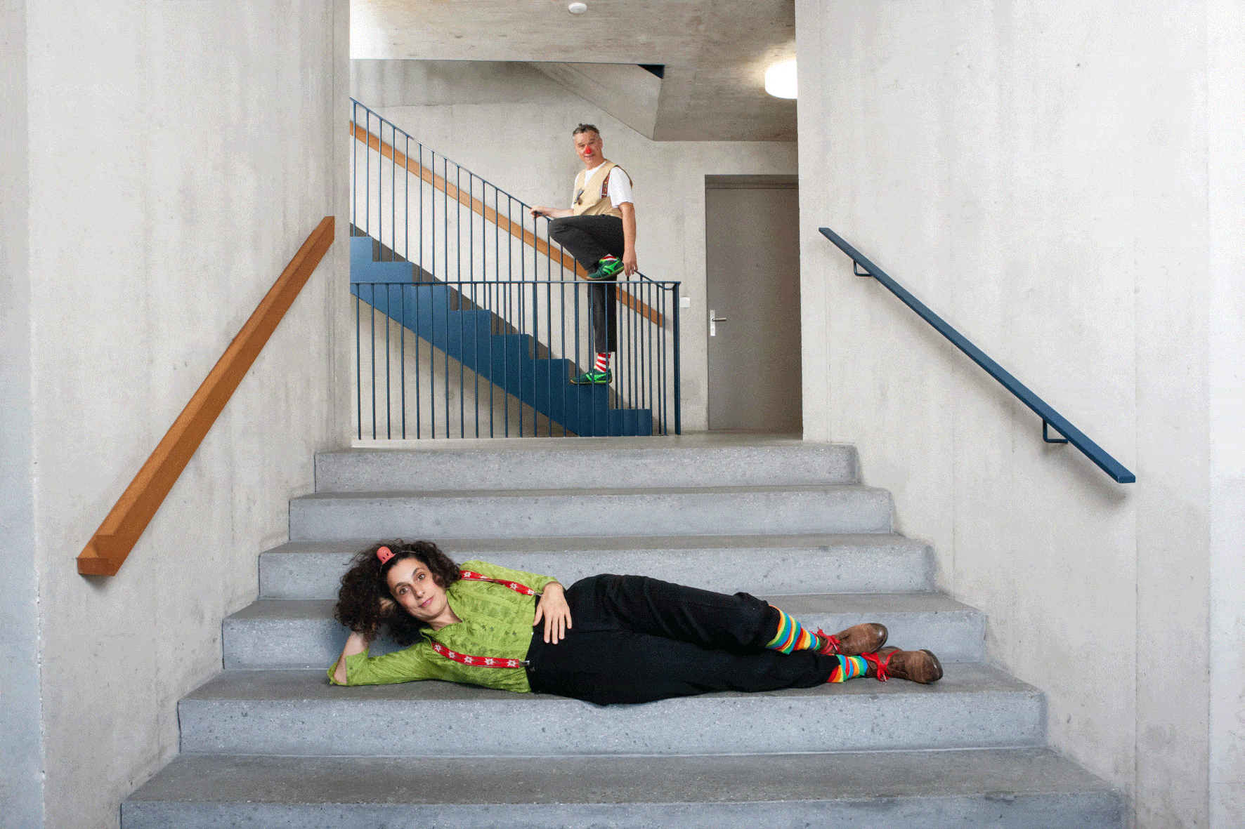 Gesundheit Clowns in Basel - Die Clownologen Barbara Andres und Maik Lehmann